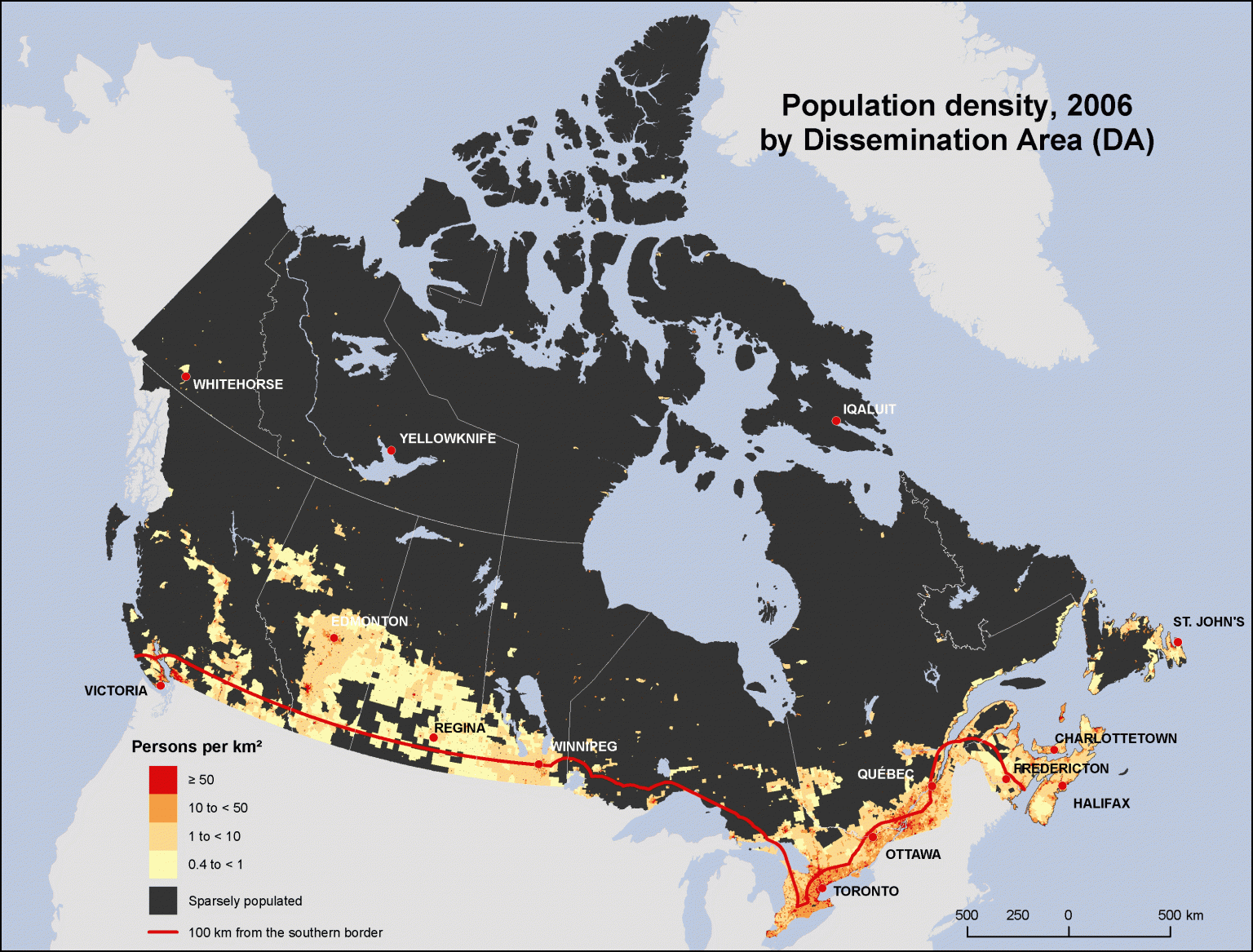 Population Density Of Canada 2024 Canada Population